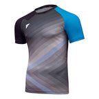 Victas V-TShirt 238 schwarz/grau/cyan