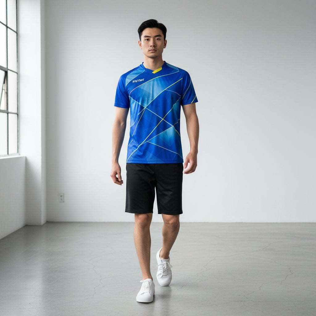 Victas V-Shirt 225 blau